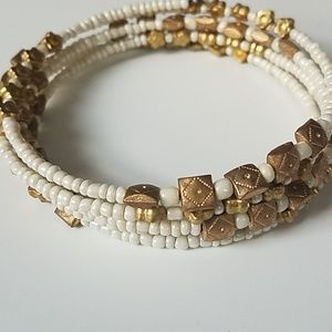 spiral bangles white gold bracelet anklet arm band